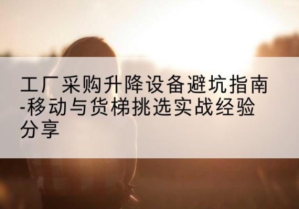 巩义移动式升降机怎么选-工厂采购升降设备避坑指南-移动与货梯挑选实战经验分享