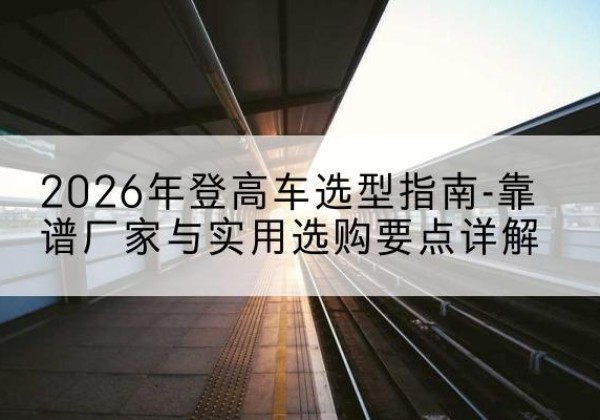 巩义登高车厂家推荐-2026年登高车选型指南-靠谱厂家与实用选购要点详解